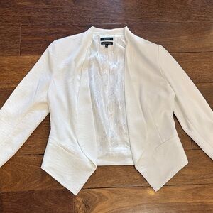 White Open-Front RW&CO Blazer